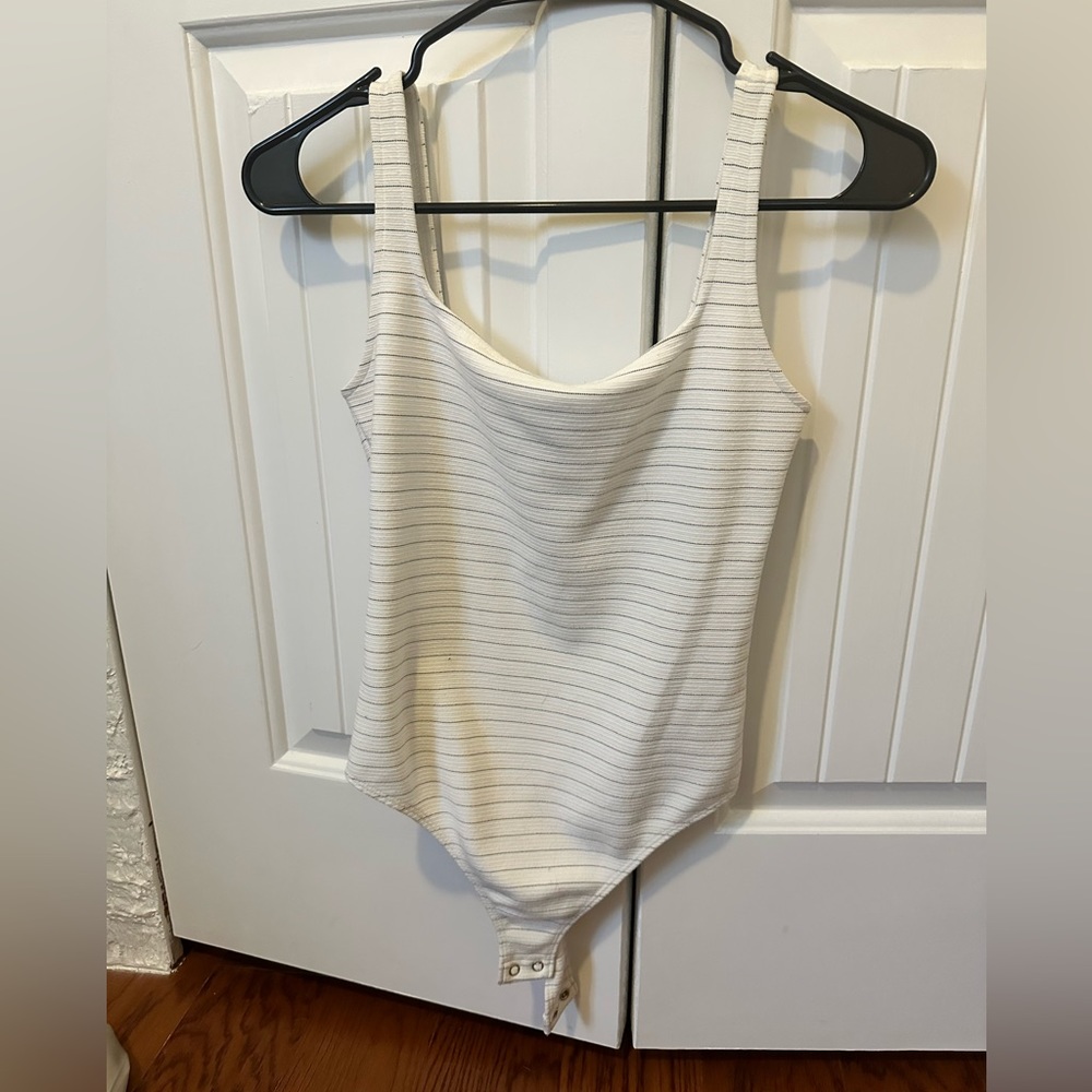 Stripped, tank top bodysuit